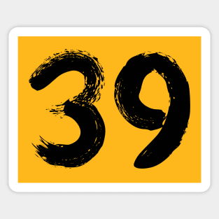 Number 39 Sticker